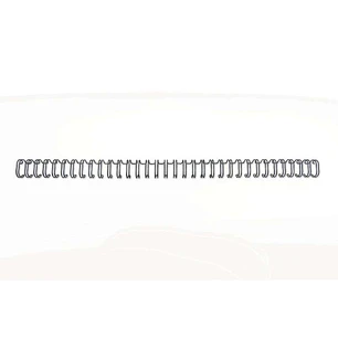 GBC Wirebind Pack de 100 Alambres de Encuadernacion 6mm para Paso 3:1 Redondo o Cuadrado - Formato A4 - Para 34 Orificios - Encuaderna hasta 55 Hojas 