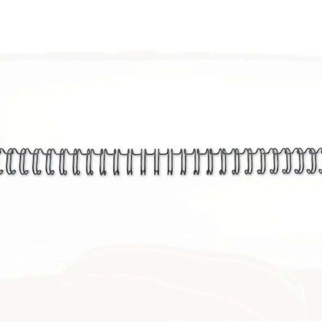 GBC Wirebind Pack de 100 Alambres de Encuadernacion 6mm para Paso 3:1 Redondo o Cuadrado - Formato A4 - Para 34 Orificios - Encuaderna hasta 55 Hojas  1