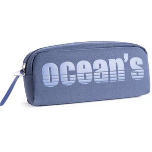 Oceans Wave California Estuche de 1 Cremallera - Tirador Ergonomico - Color Azul
