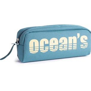 Oceans Wave California Estuche de 1 Cremallera - Tirador Ergonomico - Color Azul
