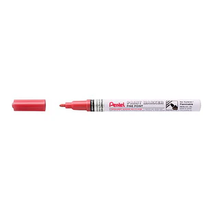 Pentel Paint Marker Marcador de Pintura - Punta Fina 2.9mm - Permanente en todas las Superficies - Resistente a Luz y Agua - Cuerpo de Aluminio - Colo