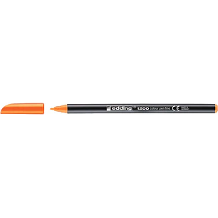 Edding 1200 Rotulador - Punta Redonda - Trazo 1mm - Tinta con Base de Agua - Color Naranja Neon