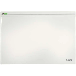 Leitz Traveller Pack de 2 Fundas Multiusos Transparentes - Tamaño 230x1x330mm - Cierre de Cremallera