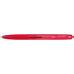 Pilot Boligrafo de Bola Retractil SuperGrip G - Punta Redonda 1.0mm - Trazo 0.4mm - Tinta de Aceite - Grip Ergonomico - Color Rojo