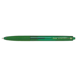 Pilot SuperGrip G Boligrafo de Bola Retractil - Punta Redonda 1.0mm - Trazo 0.4mm - Tinta de Aceite - Grip Ergonomico - Color Verde