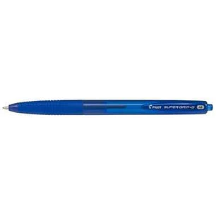 Pilot Boligrafo de Bola Retractil SuperGrip G - Punta Redonda 1.0mm - Trazo 0.4mm - Tinta de Aceite - Grip Ergonomico - Color Azul