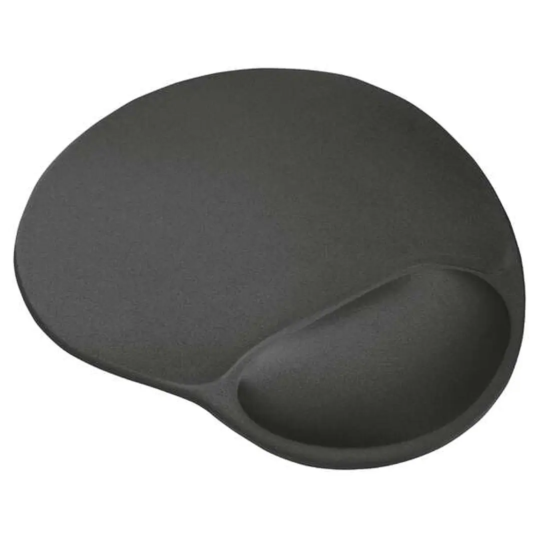 Trust BigFoot Alfombrilla Raton Ergonomica - Reposamuñecas de Gel - Medidas 23.6x20.5x1.6 cm - Color Negro 1