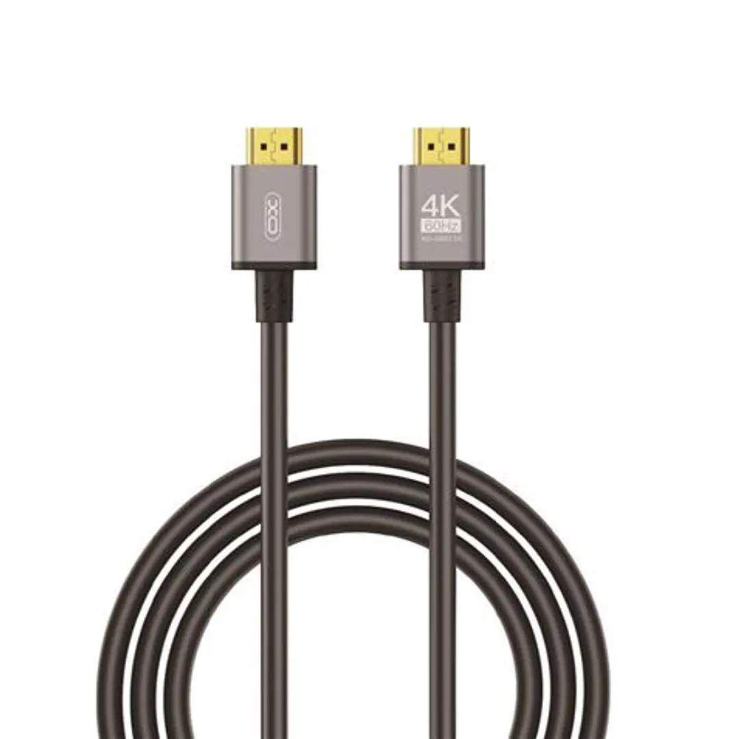 XO Cable HDMI - Resolucion 4K - Alta Velocidad - Conectores Chapados en Oro - Compatible con Multiples Dispositivos - Color Negro 1