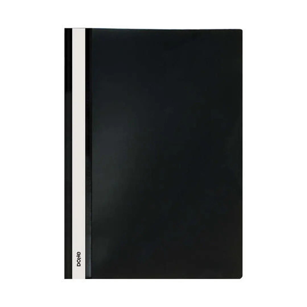 Dohe Dosier con Fastener de Polipropileno - Tamaño A4 - Cubierta Transparente y Trasera Opaca - Ideal para Organizar Documentos 1
