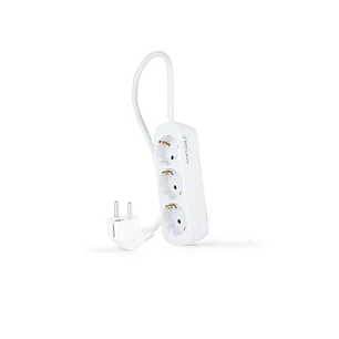 Nanocable Regleta 3 Tomas - 1.4m - Color Blanco