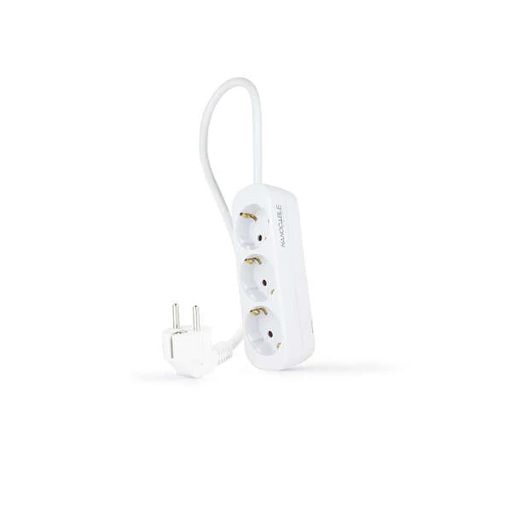 Nanocable Regleta 3 Tomas - 1.4m - Color Blanco 1