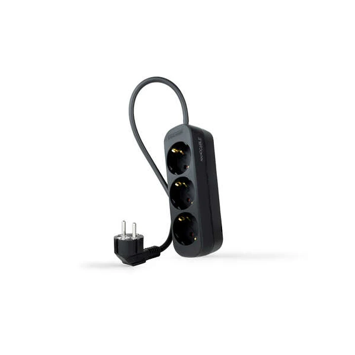 Nanocable Regleta 3 Tomas - 1.4m - Color Negro 1