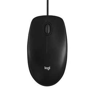 Logitech M100 Raton USB 1000dpi - 3 Botones - Uso Ambidiestro - Cable de 1.80m - Color Negro