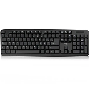 Ewent Teclado con Cable - Diseño Slim - Cable USB-A de 1.35m - Color Negro