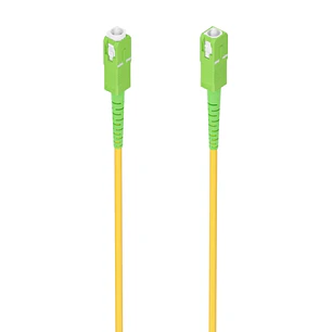 Aisens Cable Fibra Optica Latiguillo G657A2 3.0 9/125 SMF Simplex CPR Dca LSZH - SC/APC-SC/APC - 15M - Color Amarillo
