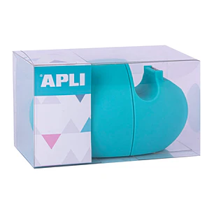 Apli Nordik Collection Dispensador de Cinta Adhesiva para Rollos 19mmx33m - Textura Suave y Tacto Agradable - Colores Aleatorios Surtidos