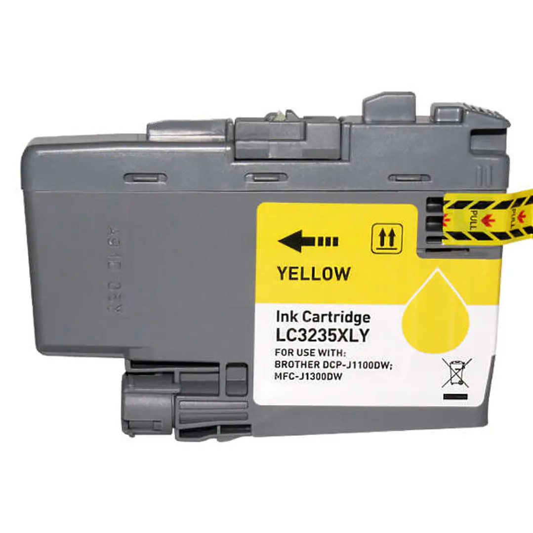 Brother LC3235XL/LC3233 Amarillo Cartucho de Tinta Generico - Reemplaza LC3235XLY/LC3233Y 1