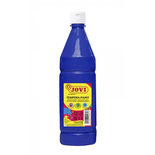 Jovi Tempera Paint Tempera Liquida 1000ml - Base Agua - Lista para Usar - Alto Poder Cubriente - Secado Rapido - Excelente Rendimiento - Facil Aplicac