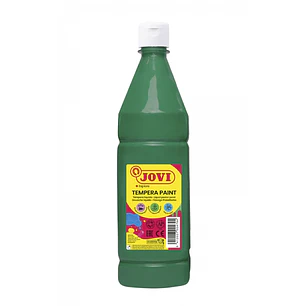Jovi Tempera Paint Tempera Liquida 1000ml - Base Agua - Lista para Usar - Alto Poder Cubriente - Secado Rapido - Excelente Rendimiento - Facil Aplicac