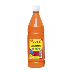 Jovi Tempera Paint Tempera Liquida 1000ml - Base Agua - Lista para Usar - Alto Poder Cubriente - Secado Rapido - Excelente Rendimiento - Facil Aplicac