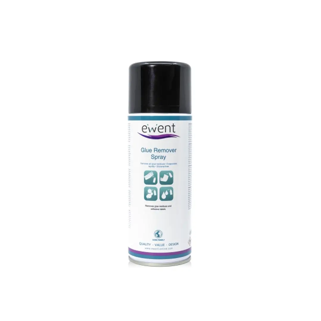 Ewent Spray Quita Adhesivo - Elimina Facilmente Residuos de Adhesivo y Pegamento - Color Transparente 1
