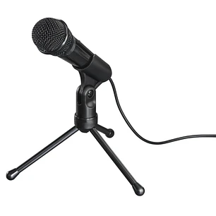 Hama MIC-P35 Allround Microfono de Sobremesa para PC y Portatil - Cable 2.5m - 2200 Ohm - Jack 3.5mm - Condensador Cardioide - Color Negro