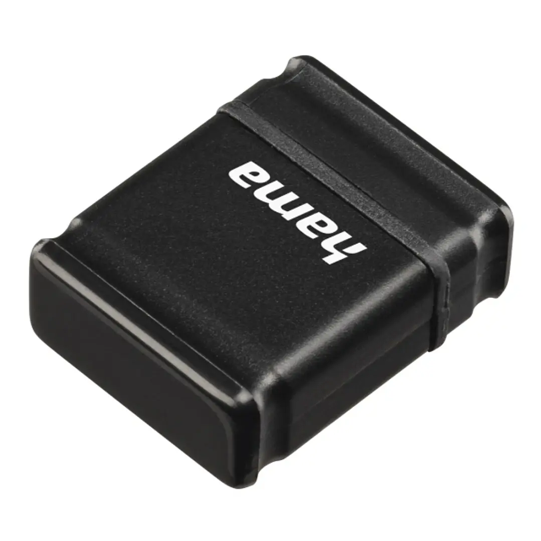 Hama Smartly Memoria Pendrive USB 2.0 con Tapa - 64GB de Capacidad - 15Mb/s de Transferencia - Color Negro 1
