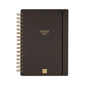 Finocam Haiku Agenda de Espiral - 16 Meses - Semana Vista Horizontal - Formato E10 - 155x212mm - Tapa Dura - Papel de 95g/m2 - Cierre con Goma Elastic
