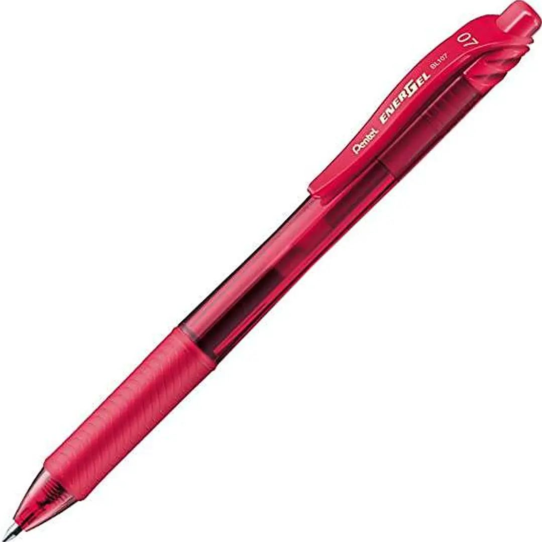 Pentel Energel X Boligrafo de Bola Retractil - Punta 0.7mm - Trazo 0.35mm - Tinta Gel - Recargable - Grip de Agarre - 50% de Materiales Reciclados - C 1