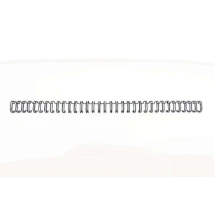 GBC Wirebind Pack de 100 Alambres de Encuadernacion 9.5mm para Paso 3:1 Redondo o Cuadrado - Formato A4 - Para 34 Orificios - Encuaderna hasta 70 Hoja