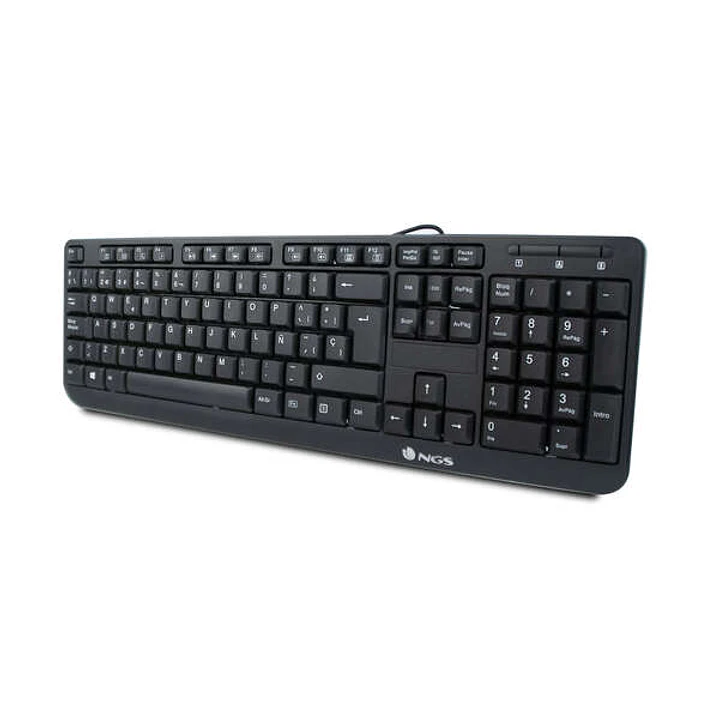 NGS FunkyV3 Teclado Multimedia USB - 12 Teclas Multimedia - Cable de 1.40m - (AZERTY, French) 1