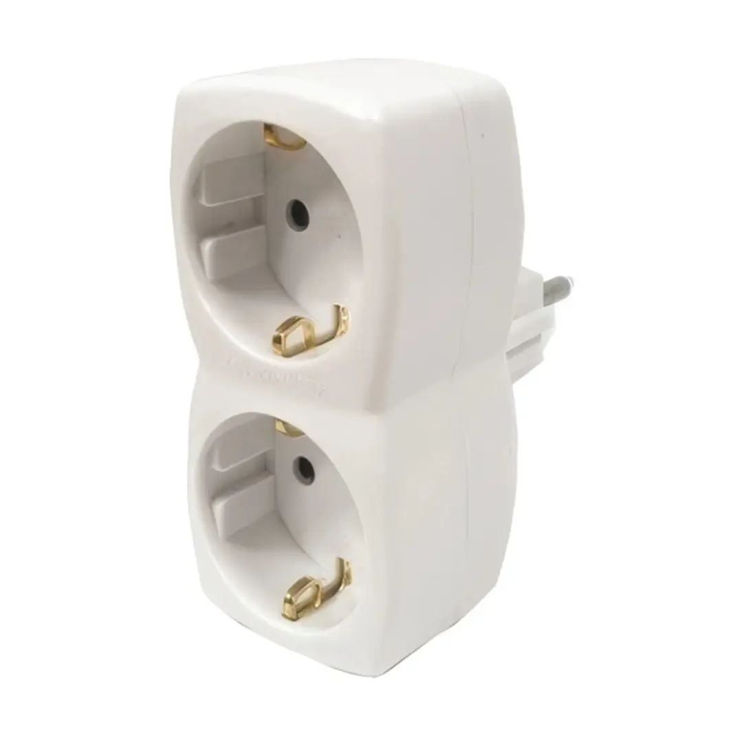 Hama Regleta de Pared con 2 Tomas Schuko - Potencia Maxima 3600W - Color Blanco 1