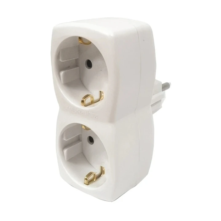 Hama Regleta de Pared con 2 Tomas Schuko - Potencia Maxima 3600W - Color Blanco 1