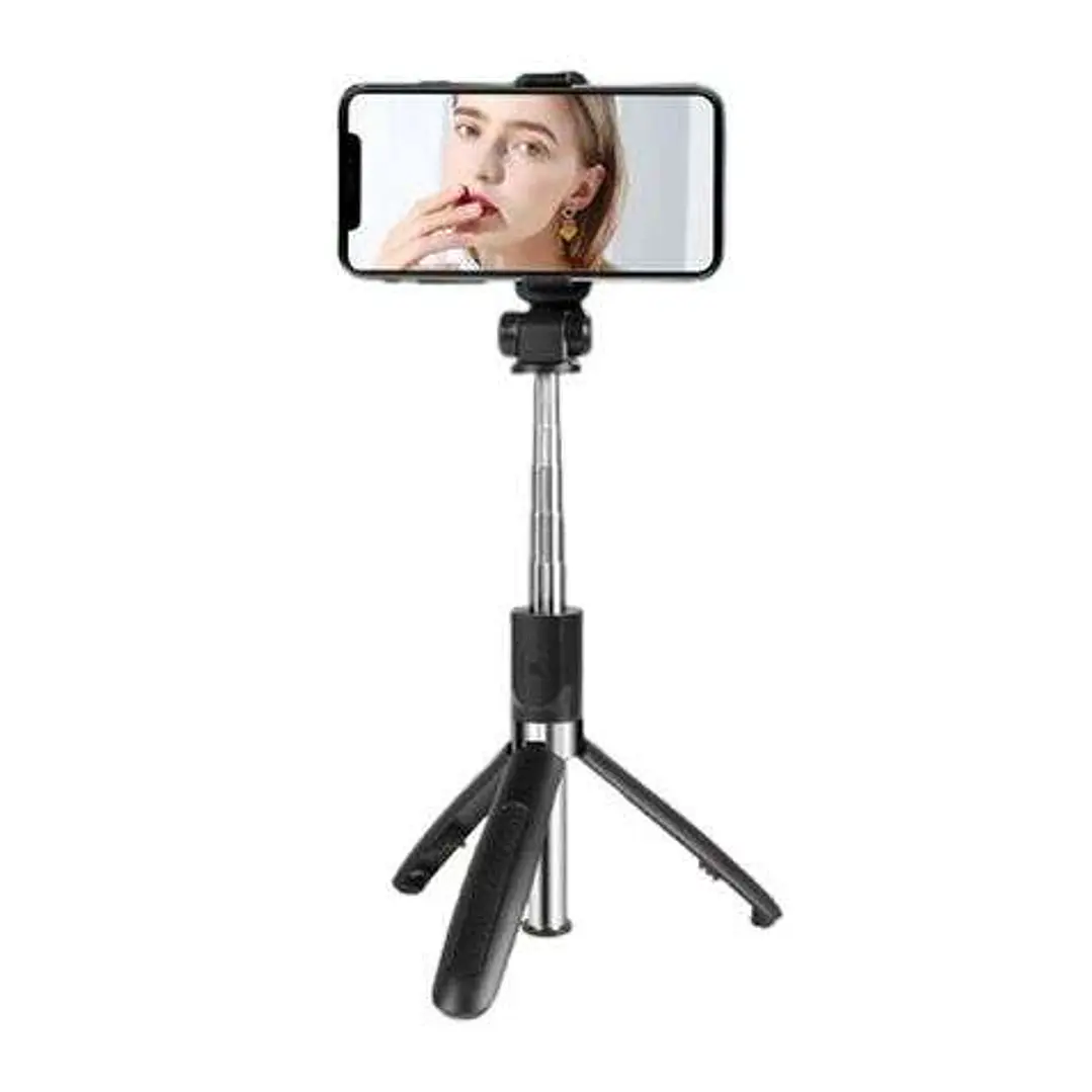 XO Tripode + Palo Selfie Bluetooth - Mango Telescopico - Altura Maxima hasta 680mm - Completamente Plegable 1