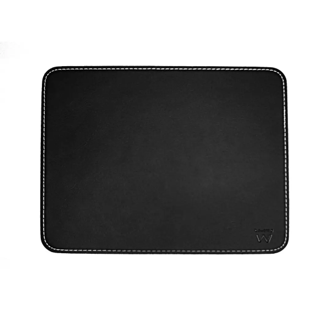 Ewent Alfombrilla para Raton - Rigida - Cuero Sintetico - Base de Goma - 220x180x3mm - Color Negro 1