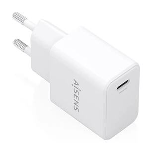Aisens Cargador Gan 20W - 1xUSB-C PD3.0 - Color Blanco