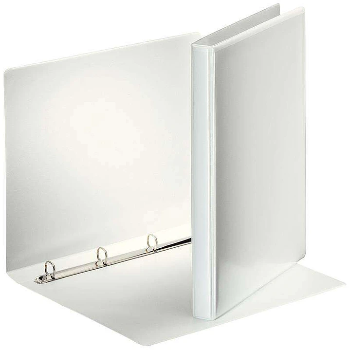 Esselte Carpeta Canguro con 4 Anillas de 16mm - Formato A4 - 2 Bolsillos Exteriores - Certificado FSC - Color Blanco 1