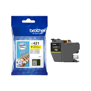 Brother LC421 Amarillo Cartucho de Tinta Original - LC421Y