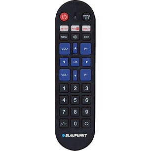 Blaupunkt Mando Universal para Lg, Samsung, Sony, Philips y Panasonic - Preconfigurado - Teclas Grandes - Control por Infrarrojos - Color Negro