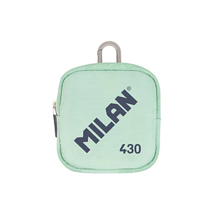 Milan Coleccion 430 Monedero Pequeño - Tamaño Monedero 10,3x10x2,5cm - Cierre de Cremallera - Mosqueton de Aluminio - Color Verde
