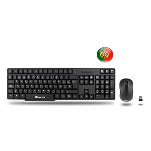 NGS Euphoria Kit Pack Teclado Inalambrico + Raton Inalambrico 1200dpi 3 Botones - QWERTY Portugues - Uso Ambidiestro