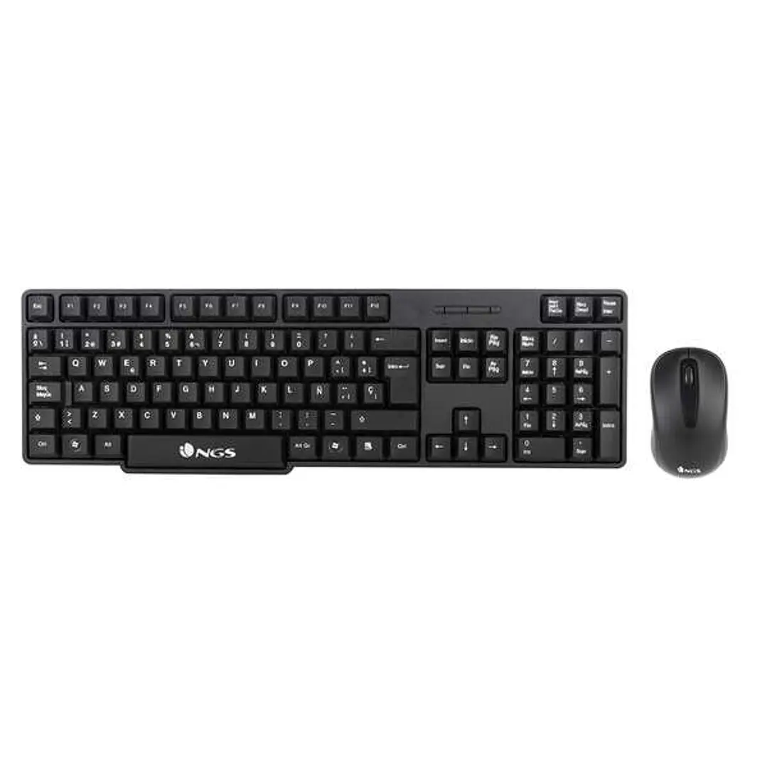 NGS Euphoria Kit Pack Teclado Inalambrico USB + Raton Inalambrico USB 1200dpi 3 Botones - Uso Ambidiestro 1
