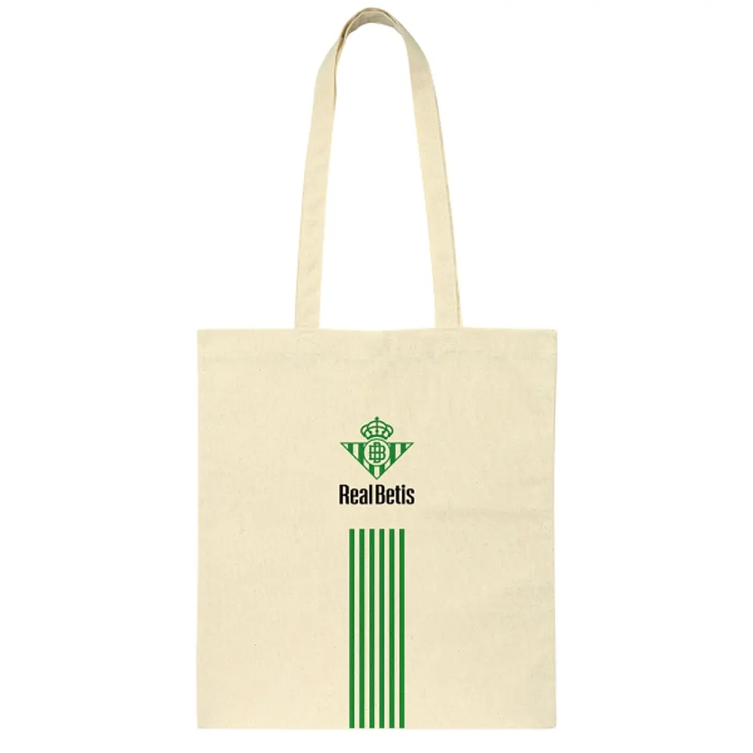 Safta Real Betis Balompie Tote Bag Bolsa de Tela - Asas de Mano - Color Beige 1