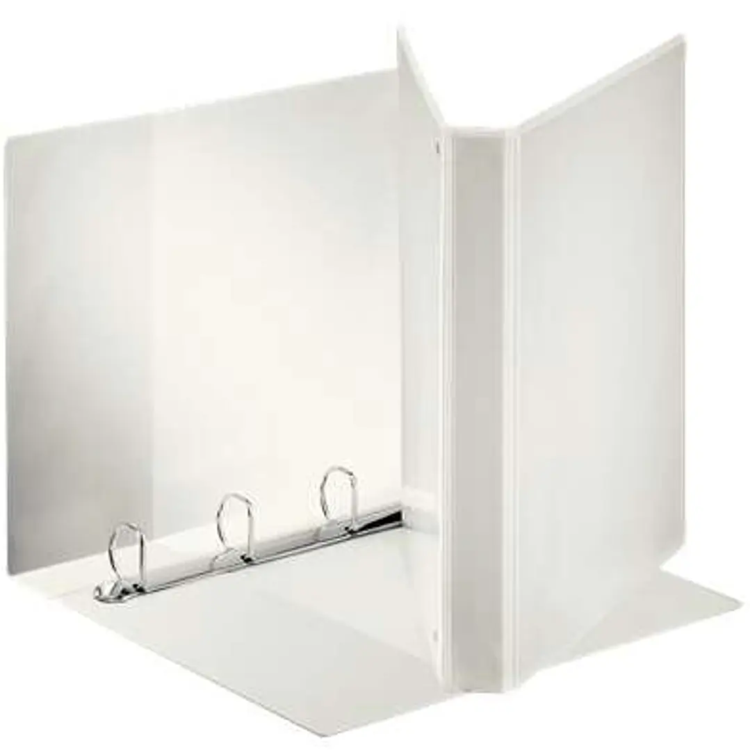 Esselte Canguro Plus Carpeta Canguro A4 de 4 Anillas de 25mm - Capacidad para 230 Hojas A4 (80 g/m²) - Color Blanco 1