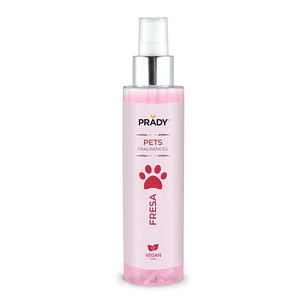 Prady Perfume Para Mascota Fresa - Frasco de 150 ml - Spray Pulverizador