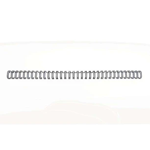 GBC Wirebind Pack de 100 Alambres de Encuadernacion 8mm para Paso 3:1 Redondo o Cuadrado - Formato A4 - Para 34 Orificios - Encuaderna hasta 70 Hojas 