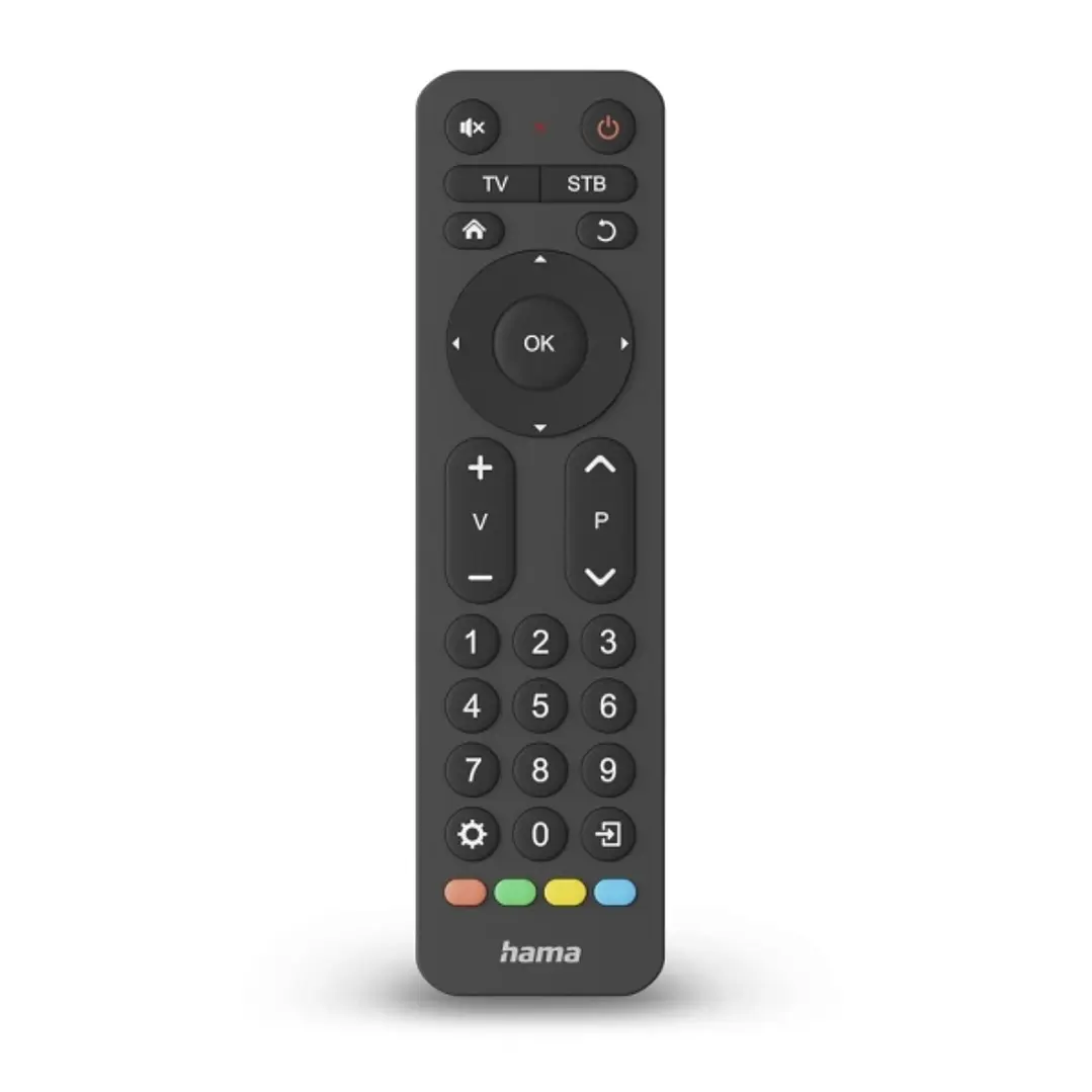 Hama Mando a Distancia para TV - Universal - Alcance 10m - 31 Botones - Permite 2 Dispositivos Simultaneos - 17.3x4.7x2cm - Color Negro 1