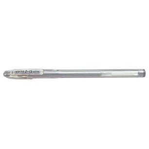Pilot Boligrafo de Gel G1 - Recargable - Punta de Bola 0.7mm - Trazo 0.32mm - Cuerpo Transparente - Color Plata