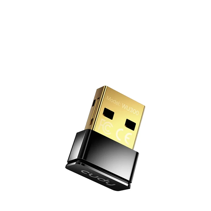 Cudy AX300 Adaptador USB Nano Inalambrico - Wi-Fi 6 - Universal - Velocidad hasta 286Mbps - 20x15x8mm - Color Negro 1
