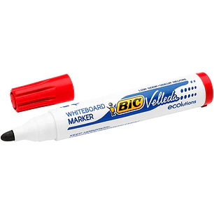 Bic Velleda 1701 ECOlutions Marcadores para Pizarra - Punta Redonda - Trazo de 1.5 mm - Tinta con Base de Alcohol - Ecologico - Borrado Optimo - Color
